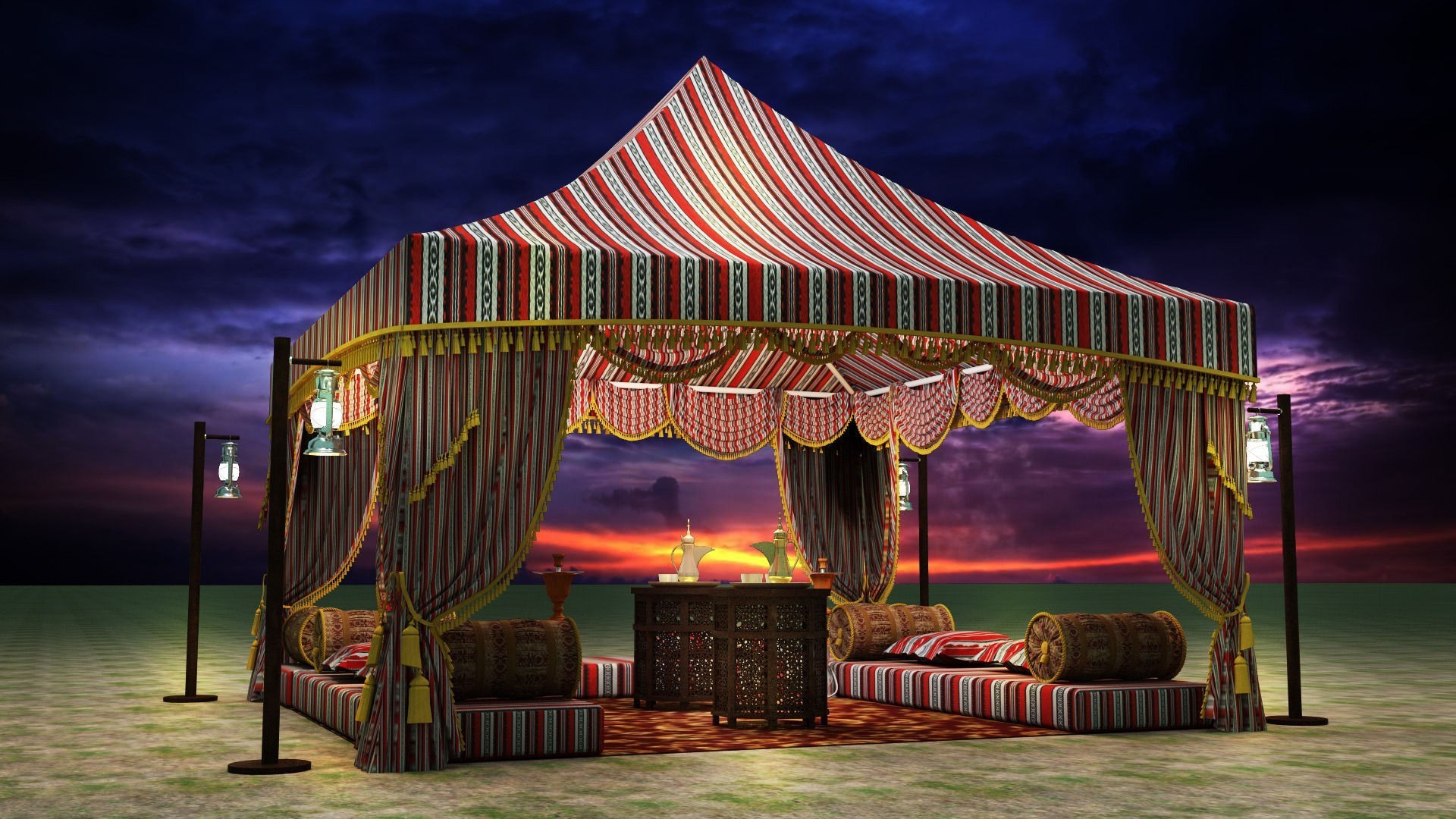 Arabian Tent Bedroom Decor