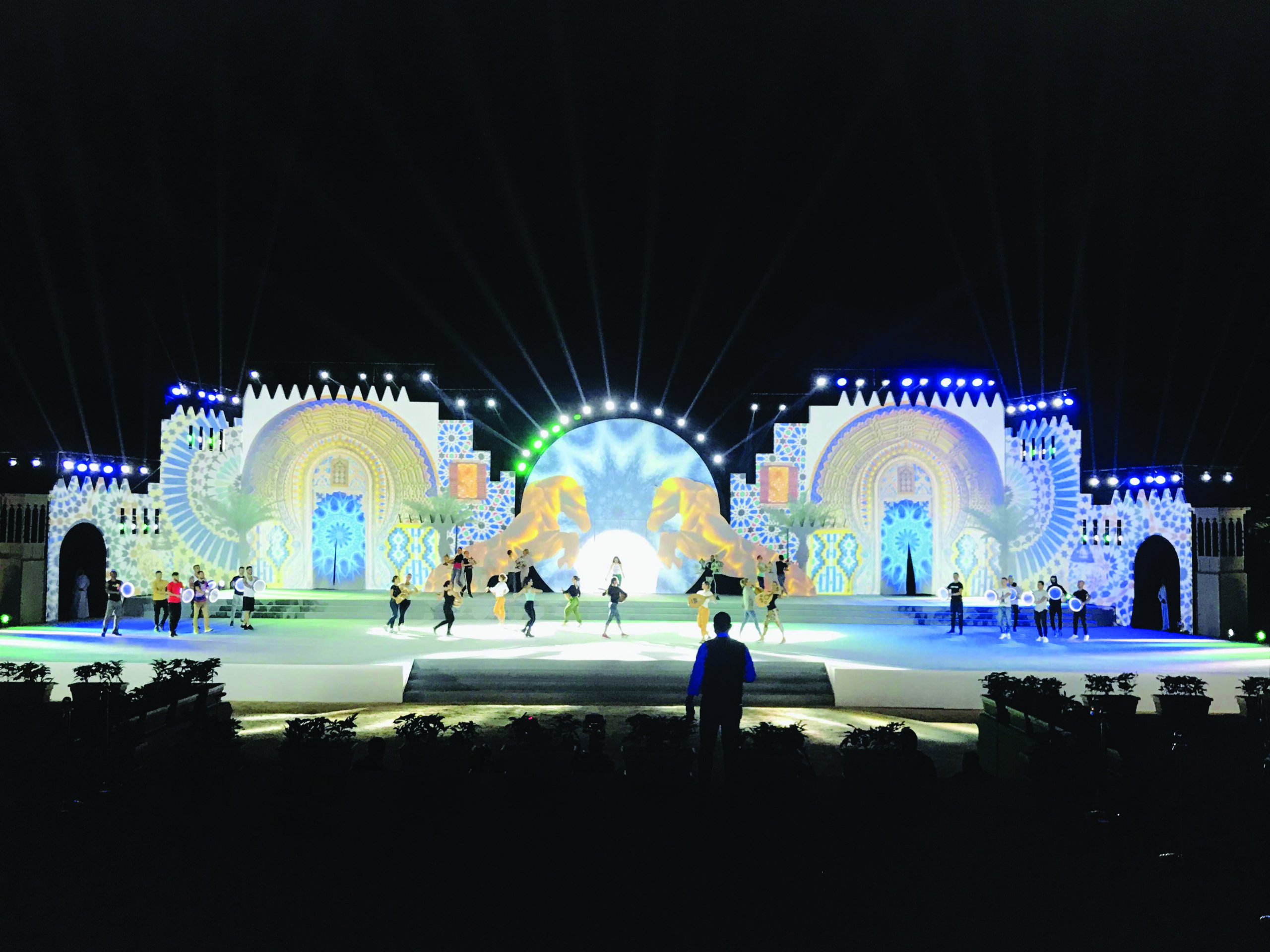Stage with Backdrop